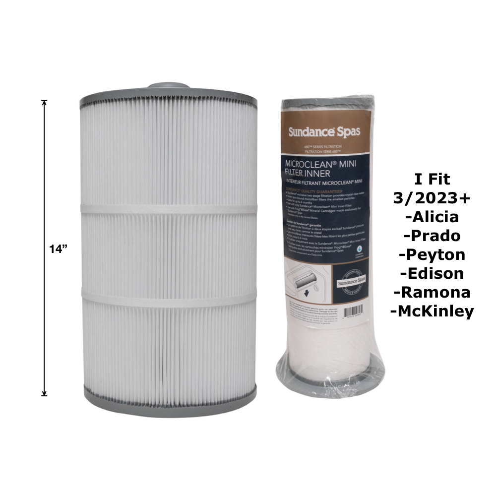 Sundance Spas MicroClean Mini Filter 680 Series PN 6541-460 (Contains 6473-249 & 6473-283)
